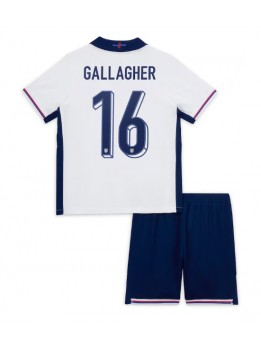 England Conor Gallagher #16 Heimtrikotsatz für Kinder EM 2024 Kurzarm (+ Kurze Hosen)